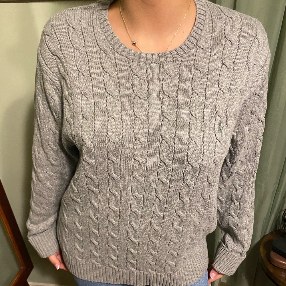 Polo by Ralph Lauren Grey sweater, in good condition